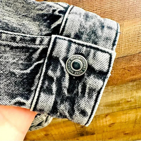 Michael Micheal Kors Ladies Acid-Wash Denim Jacket - Picture 9 of 12